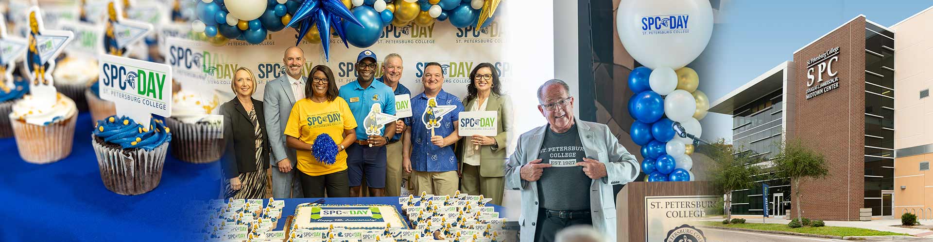 collage celebrating SPC's 98th year with multiple SPC images