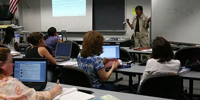 SPC students participating in a classroom