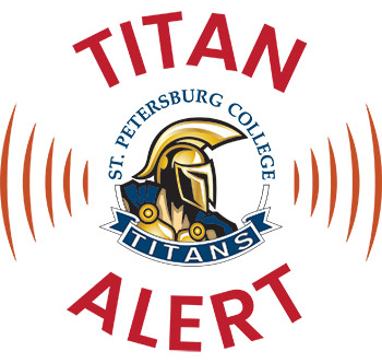 graphic with the the Titan logo and Titan Alert words in red