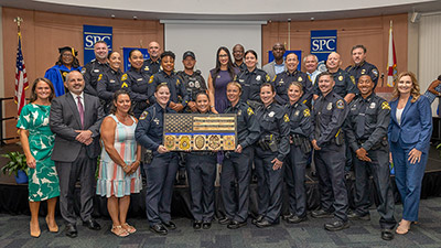 Second Cohort of officers in uniform who graduated from the Mental Health Certificate program