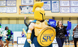 SPC mascot Titus the Titan