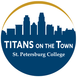 titans on the town logo - proudly serving St. Petersburg college
