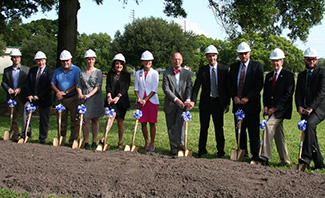 groundbreaking ceremony at an SPC construction site