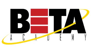 Black, red and yellow logo for Gibbs High School BETA Academy