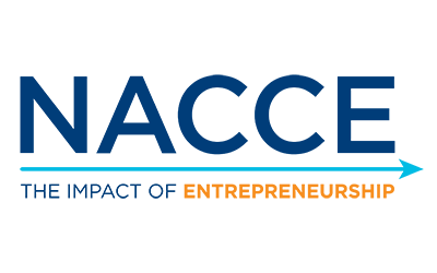 National Association for Community College Entrepreneurship logo in blue and orange