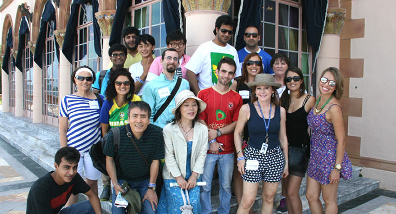 international students visit Ringling Museum